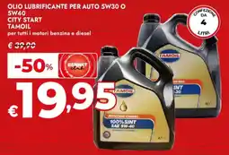 Bennet Olio lubrificante per auto 5w30 o 5w40 city start TAMOIL offerta