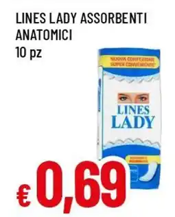 Famila Superstore Lines lady assorbenti anatomici offerta
