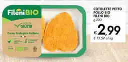 Bennet Cotolette petto pollo bio FILENI BIO offerta