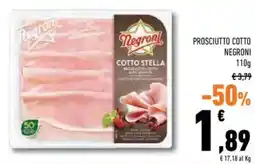 Conad Superstore Prosciutto cotto NEGRONI offerta