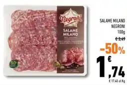 Conad Superstore Salame milano NEGRONI offerta