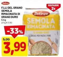 DPiù F.lli del grano rimacinata di grano duro offerta
