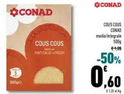 Conad Superstore Cous cous CONAD medio/integrale offerta