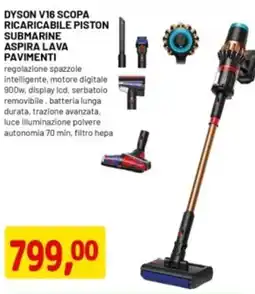 DPiù Dyson V16 scopa ricaricabile piston submarine aspira lava pavimenti offerta