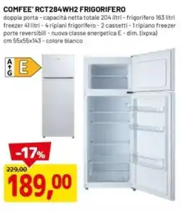 DPiù COMFEE' RCT284WH2 FRIGORIFERO offerta
