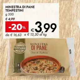 Bennet Minestra di pane tempestini offerta