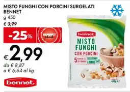 Bennet Misto funghi con porcini surgelati BENNET offerta