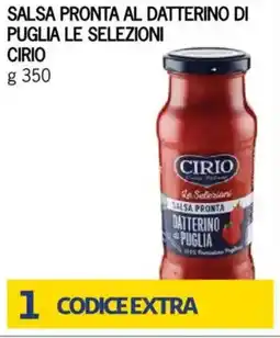 Bennet Salsa pronta al datterino di puglia le selezioni CIRIO offerta