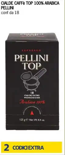Bennet Cialde caffè top 100% arabica PELLINI offerta