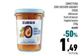 Conad Superstore Confettura zero zucche aggiunti ZUEGG offerta