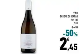 Conad Superstore Vino BARONE DI BERNAJ offerta