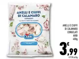 Conad Superstore Anelli e ciuffi di calamaro congelati ARBI offerta