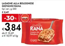 Bennet Lasagne alla bolognese GIOVANNI RANA offerta