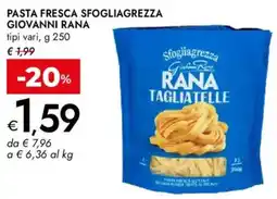 Bennet Pasta fresca sfogliagrezza GIOVANNI RANA offerta