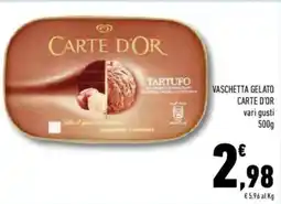 Conad Superstore Vaschetta gelato CARTE D'OR offerta