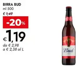 Bennet Birra BUD offerta