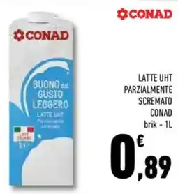 Conad Superstore Latte uht parzialmente scremato CONAD offerta