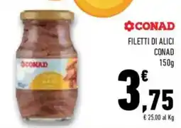 Conad Superstore Filetti di alici CONAD offerta