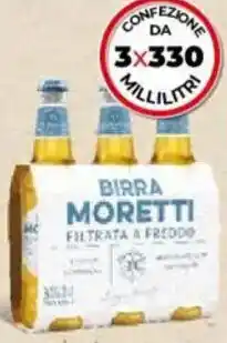 Bennet Birra filtrata a freddo MORETTI offerta