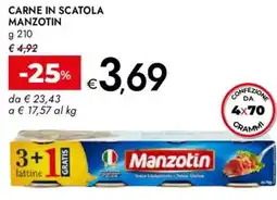 Bennet Carne in scatola MANZOTIN offerta
