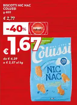 Bennet Biscotti nic nac COLUSSI offerta