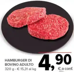 Todis Hamburger di bovino adulto offerta