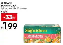 Bennet Le tisane SOGNID'ORO offerta