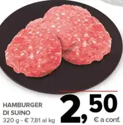 Todis Hamburger di suino offerta