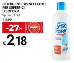 Bennet Detergenti disinfettante per superfici LYSOFORM offerta