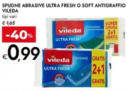 Bennet Spugne abrasive ultra fresh o soft antigraffio VILEDA offerta