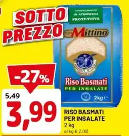 DPiù Riso basmati per insalate offerta