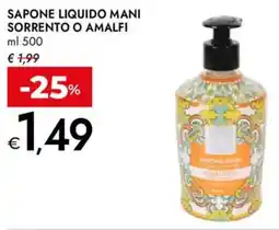 Bennet Sapone liquido mani SORRENTO O AMALFI offerta