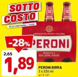 DPiù Peroni birra offerta