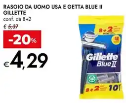 Bennet Rasoio da uomo usa e getta blue II GILLETTE offerta