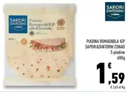 Conad Superstore Piadina romagnola igp SAPORI&DINTORNI CONAD offerta