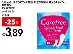 Bennet Salvaslip cotton feel flexiform fragranza fresca CAREFREE offerta