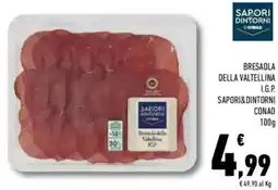Conad Superstore Bresaola della valtellina i.g. SAPORI&DINTORNI CONAD offerta