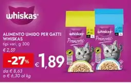 Bennet Alimento umido per gatti WHISKAS offerta