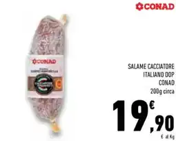 Conad Superstore Salame cacciatore italiano dop CONAD offerta