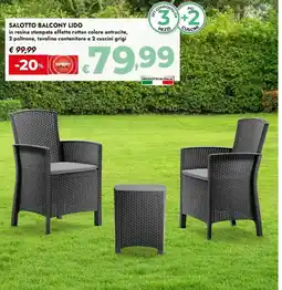 Bennet Salotto balcony lido offerta