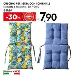 Bennet Cuscino per sedia con schienale offerta