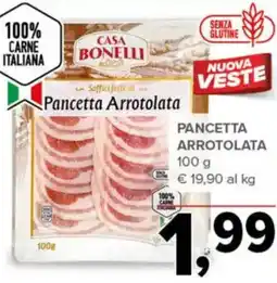 Todis CASA BONELLI Pancetta arrotolata offerta