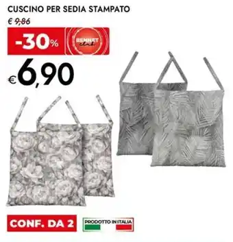 Cuscino per sedia stampato