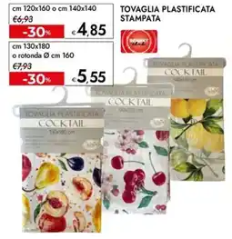 Bennet Tovaglia plastificata stampata offerta