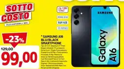 DPiù Samsung A16 blu/black smartphone offerta