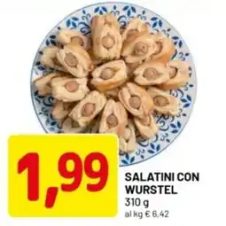 DPiù Salatini con wurstel offerta