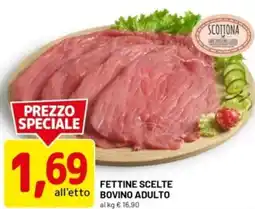 DPiù Fettine scelte bovino adulto offerta