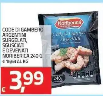 TuoDi Noribéricá Code di Gambero Argentini Surgelati, Sgusciati e Devenati 240g offerta