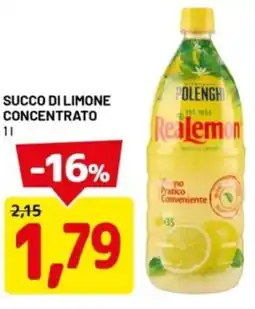 DPiù Succo di limone concentrato offerta