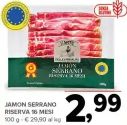 Todis L'ARTE Jamon serrano riserva 16 mesi offerta